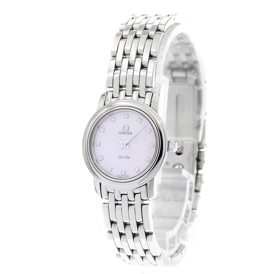 OMEGA オメガ 4570.76 デビル プレステージ 12Pダイヤ クォーツ  