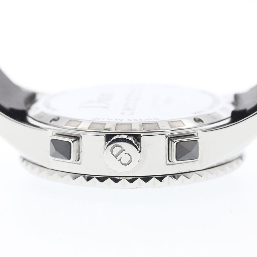 ディオール Dior CD11431E クリスタル 14P ダイヤベゼル クロノグラフ