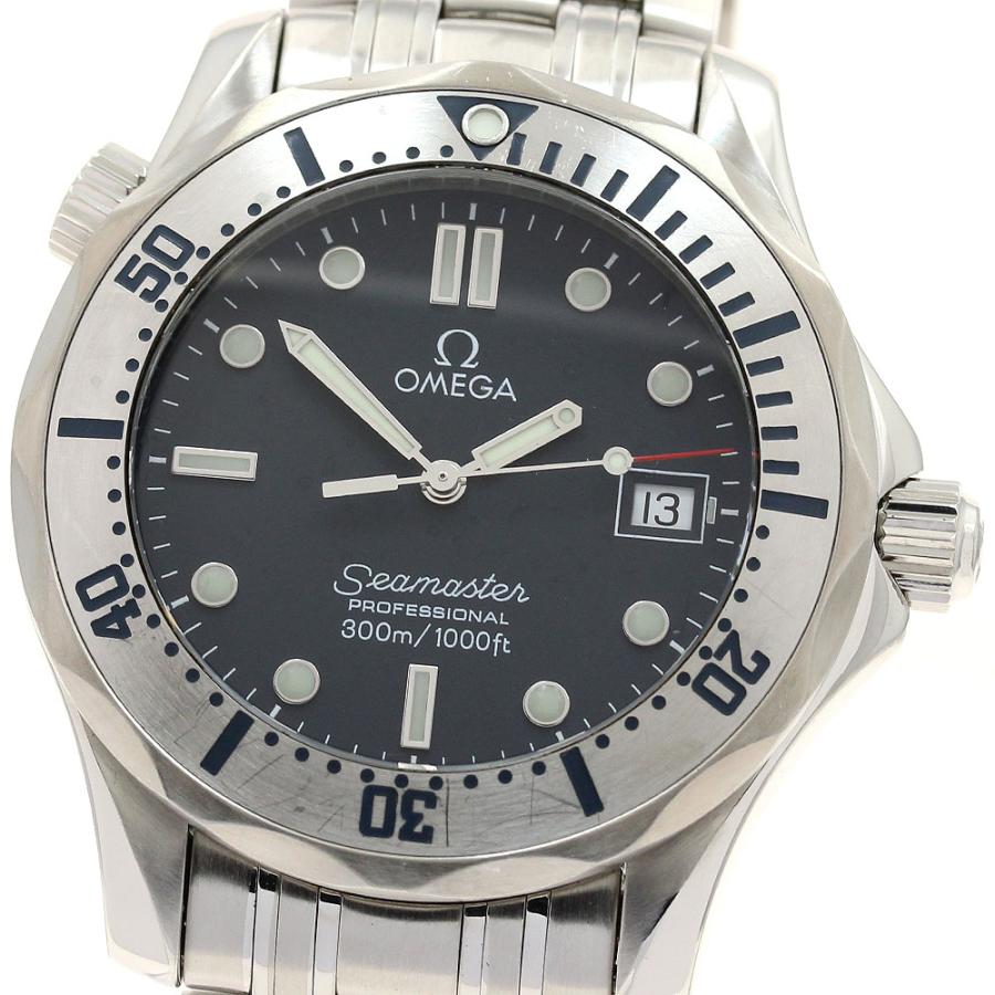 オメガ OMEGA 2260.80 シーマスター300 デイト クォーツ ボーイズ 保証書付き_900348 OMEGA（オメガ） OMEGA 2260.80 シーマスター300 デイト クォーツ