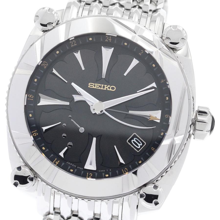 セイコー SEIKO SBLA067/5R66-0AW0 ガランテ セイコー ガランテ スプリングドライブ GMT SBLA067 ブラック