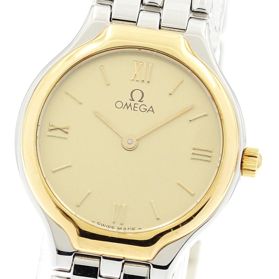 OMEGA　オメガ　デビル　クォーツ腕時計　デイト　YGベゼル 楽天市場】【OMEGA】オメガ デビル YGベゼル ユニークダイヤル