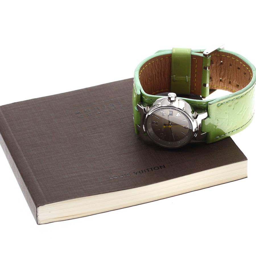 LOUIS VUITTON ルイ・ヴィトン Q1212 タンブール デイト クォーツ  