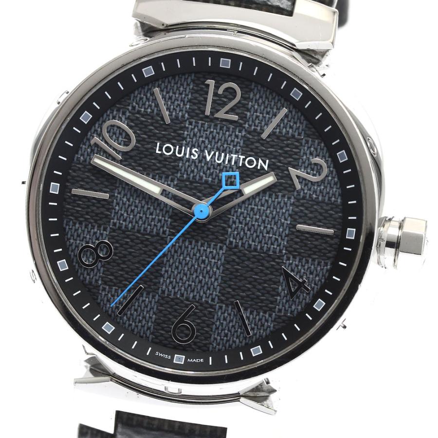 ルイ・ヴィトン LOUIS VUITTON QA073 タンブール ダミエグラフィット クォーツ メンズ _901378 LOUIS VUITTON（ルイ・ヴィトン） LOUIS VUITTON QA073 タンブール
