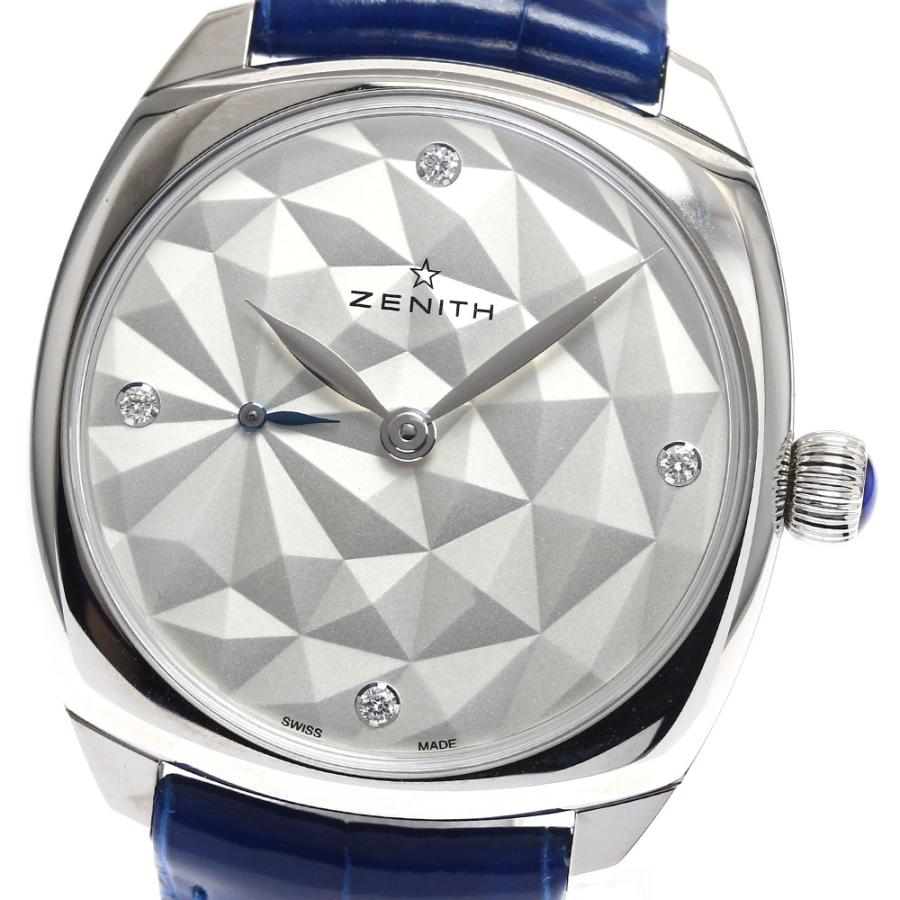 ゼニス ZENITH 03.1971.681 スター 4Pダイヤ スモールセコンド 自動巻き レディース 極美品 保証書付き_901534 ZENITH（ゼニス） ZENITH 03.1971.681 スター 4Pダイヤ スモール