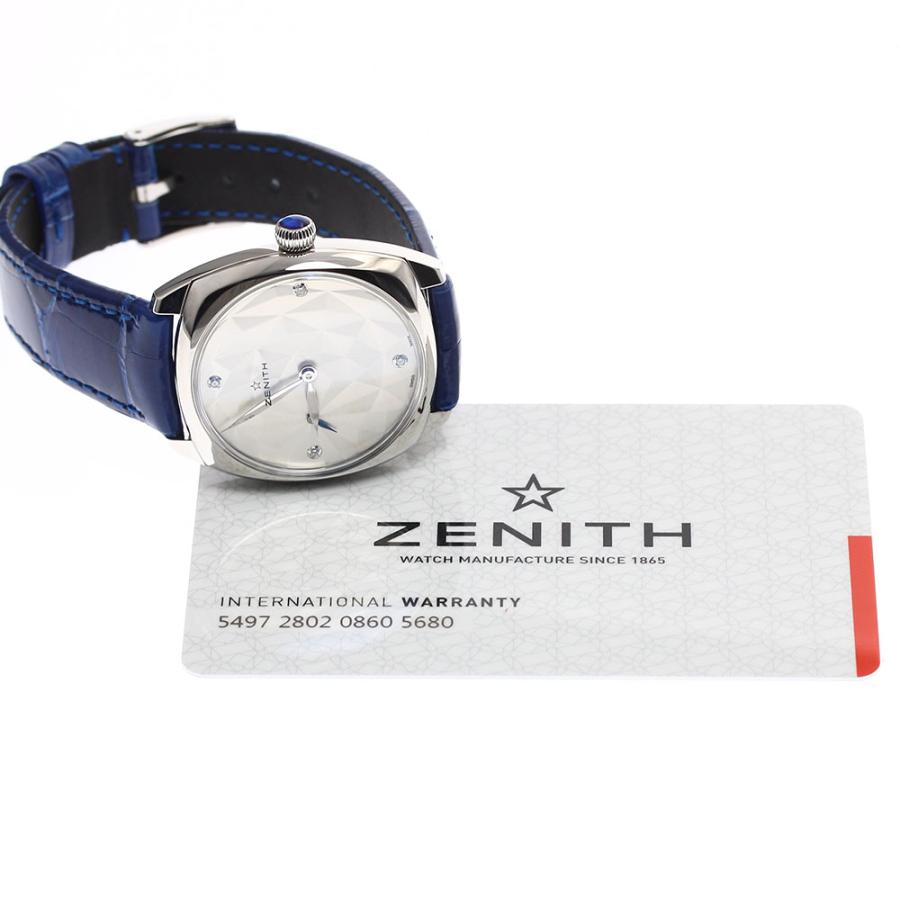ゼニス ZENITH 03.1971.681 スター 4Pダイヤ スモールセコンド 自動巻き レディース 極美品 保証書付き_901534 ZENITH（ゼニス） ZENITH 03.1971.681 スター 4Pダイヤ スモール