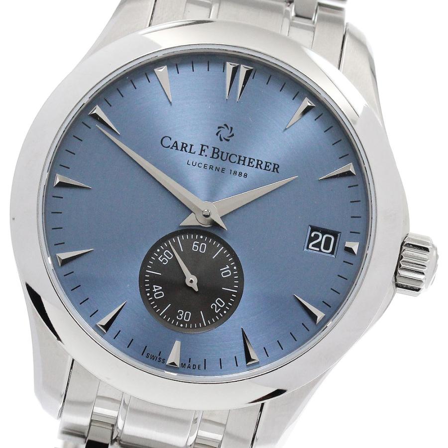 カール F.ブヘラ CARL F.BUCHERER 00.10924.08.53.21 マネロ ペリフェラル スモールセコンド 自動巻き メンズ 美品 箱・保証書付き_902989 カール F. ブヘラ（CARL F. BUCHERER） カール F.ブヘラ CARL F