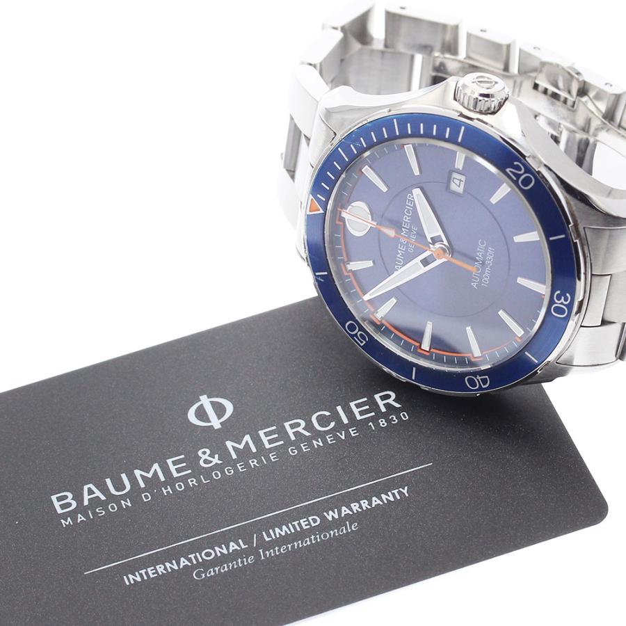 ボーム＆メルシェ Baume & Mercier M0A10378 クリフトン クラブ デイト 自動巻き メンズ 保証書付き_903647の画像