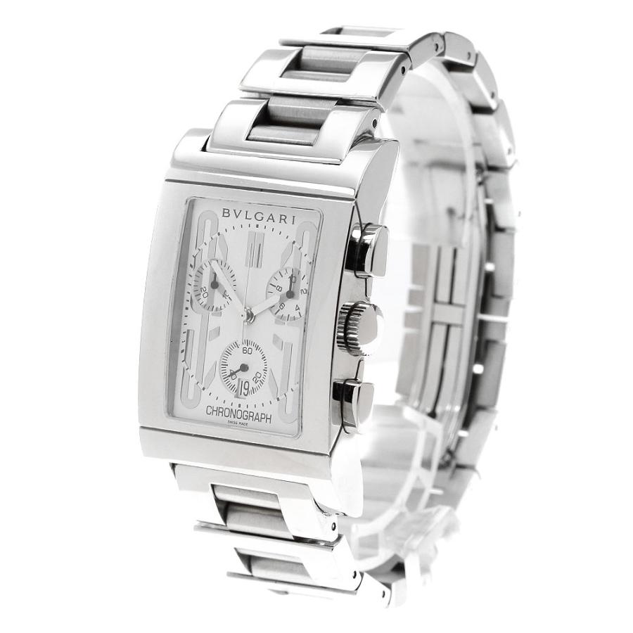 BVLGARI（ブルガリ） BVLGARI RTC49S レッタンゴロ デイト クロノグラフ クォーツ メンズ 保証書付き_903780 ...