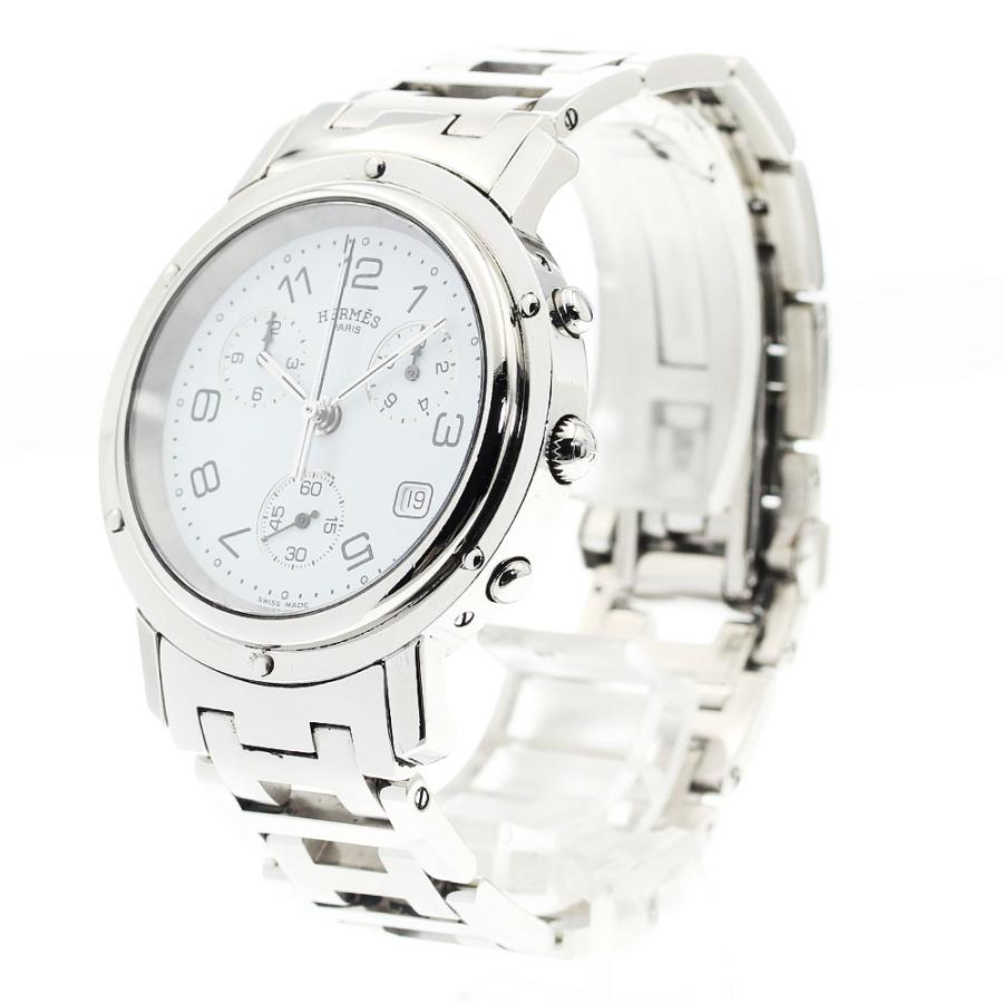 HERMES エルメス CL1.910 クリッパークロノ デイト クォーツ