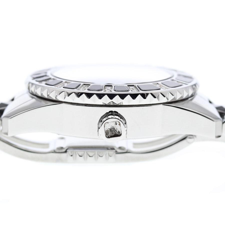 訳あり ディオール Dior CD112116 クリスタル ダイヤベゼル クォーツ