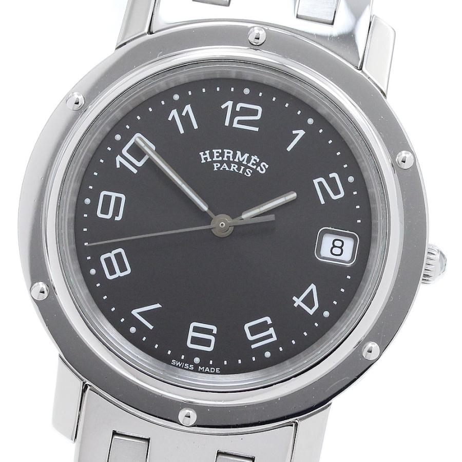 HERMES エルメス クリッパー デイト クォーツ HERMES ☆良品【HERMES】エルメス クリッパー デイト クォーツ