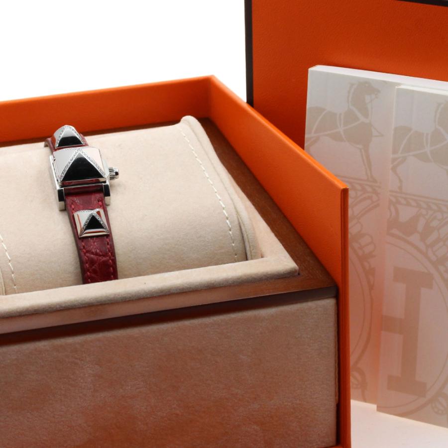 エルメス HERMES ME2.131 ミニメドール ダイヤモンド クォーツ レディース 内箱・保証書付き_904925【ev10】 HERMES（エルメス） HERMES ME2.131 ミニメドール ダイヤモンド