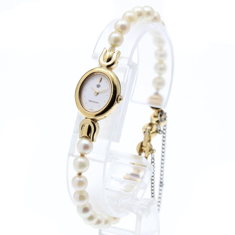 MIKIMOTO ミキモト 1E20-3030 パールウォッチ クォーツ レディース  