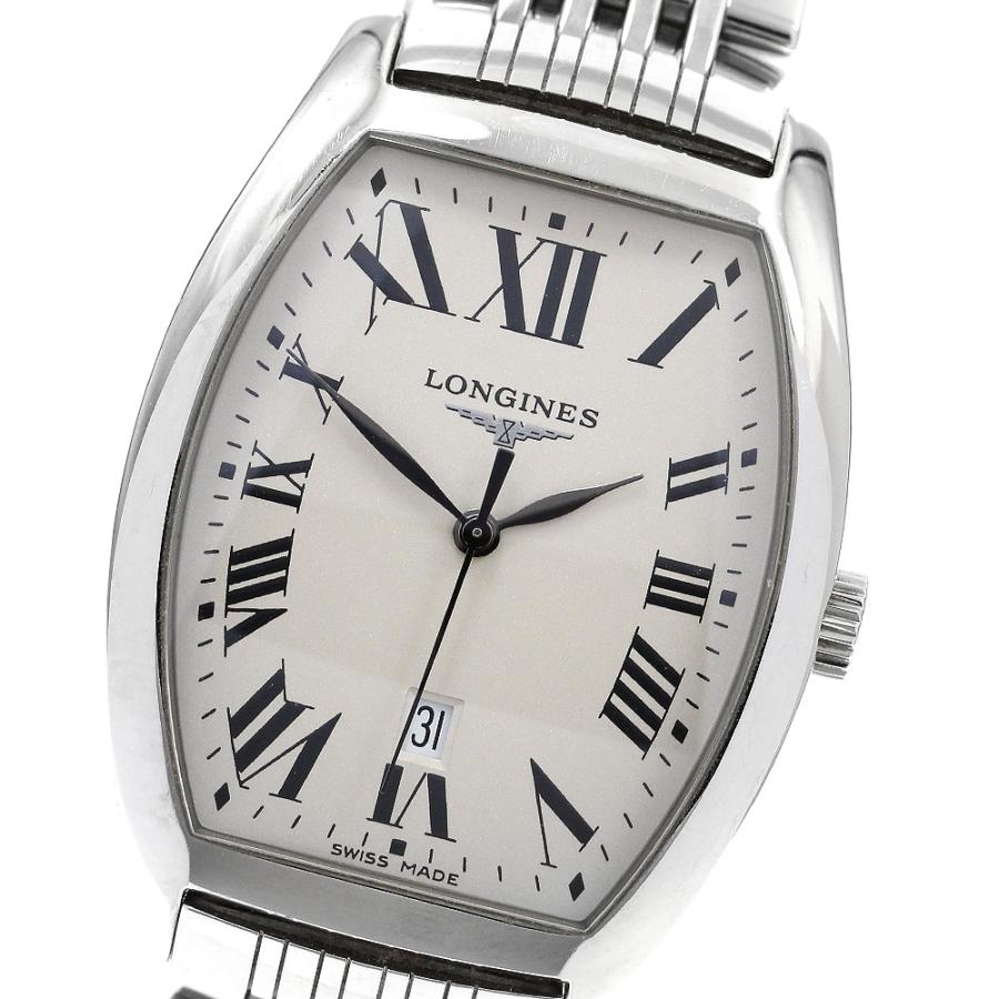 LONGINES ロンジン 腕時計 L2.655.4 シルバー LONGINES ロンジン L2.655.4 エヴィデンツァ デイト クォーツ メンズ