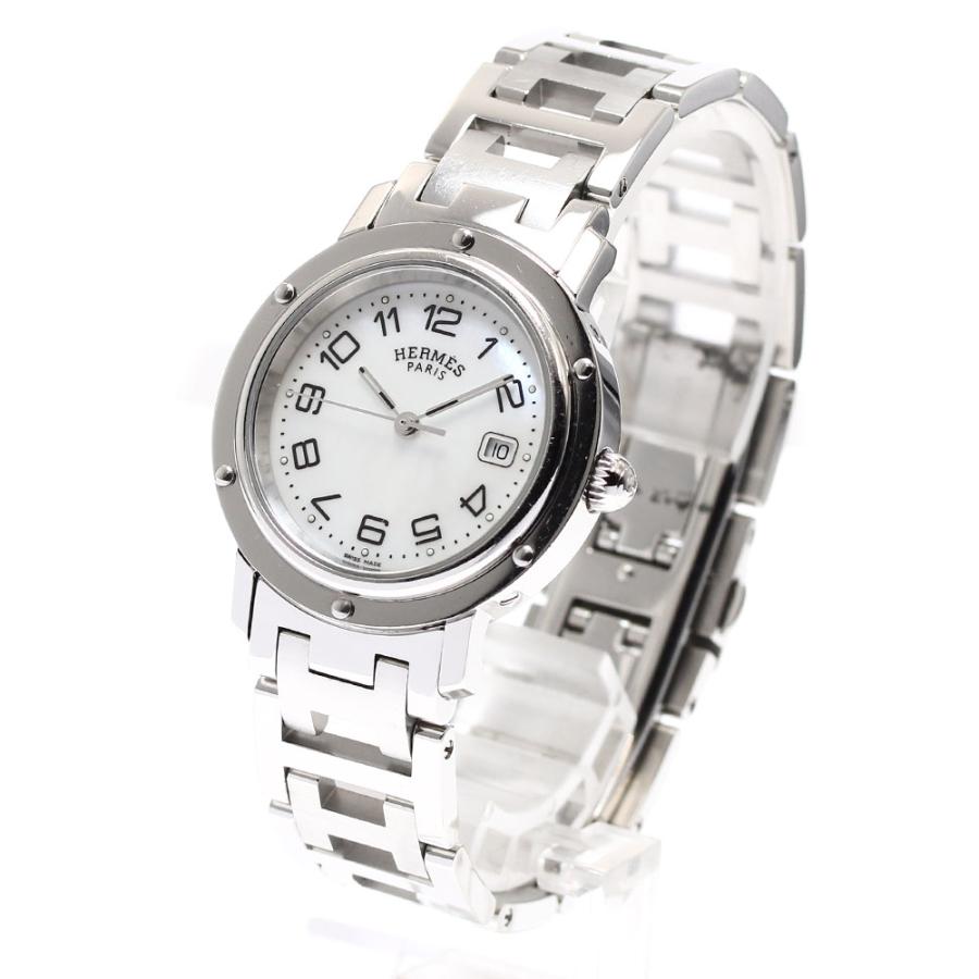HERMES（エルメス） HERMES CL6.410 クリッパー デイト シェル文字盤