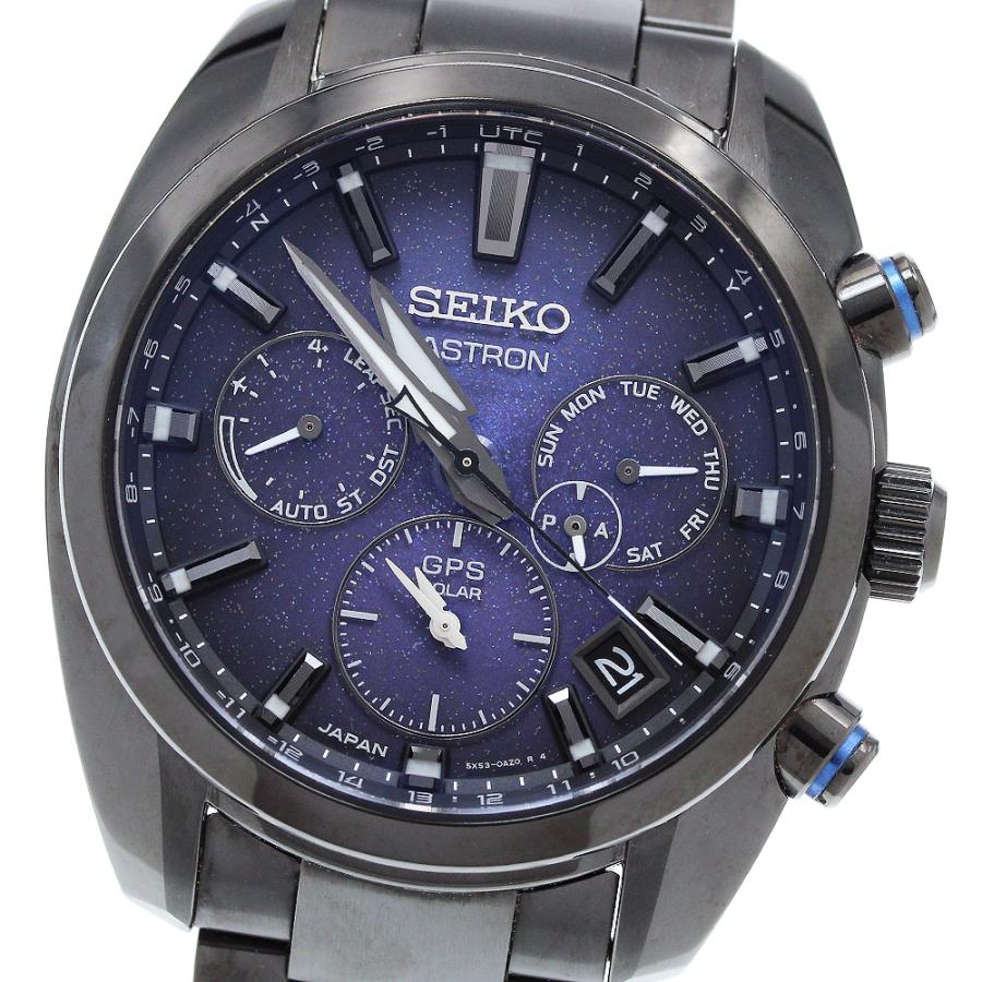 SEIKO ASTRON SBXC077 GPSソーラー チタン 美品 ソーラーGPS時計】 アストロン（ASTRON） Global Line オールブラック