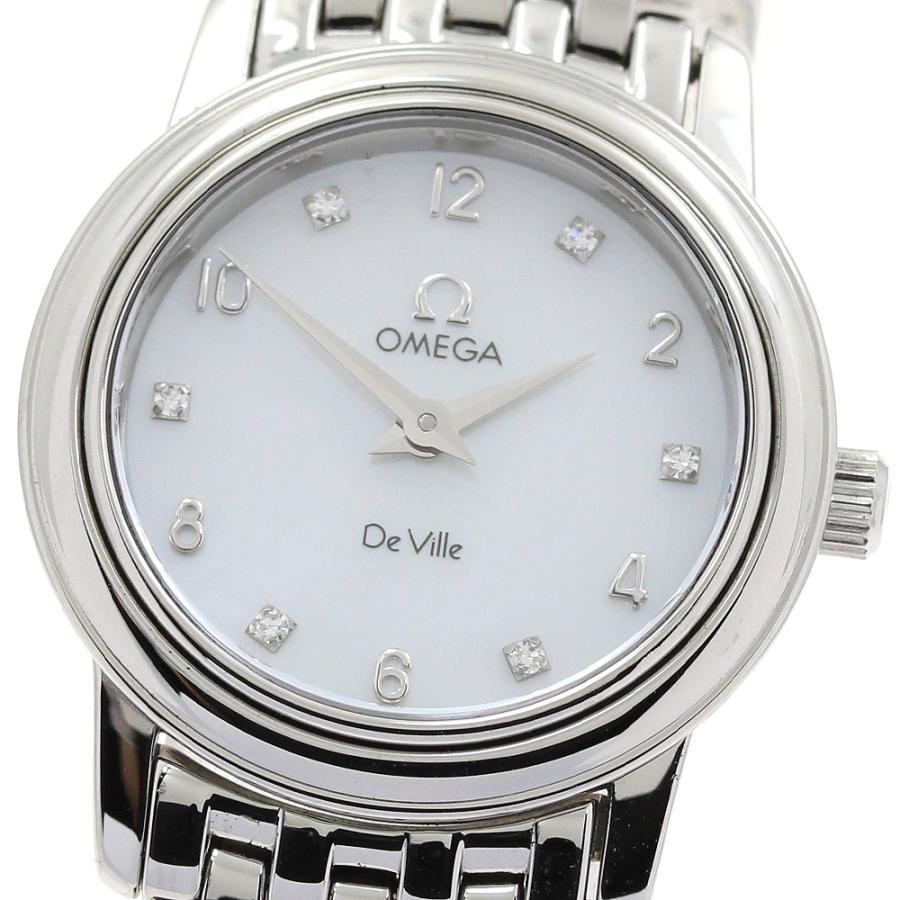 オメガ OMEGA 4570.75 デビル プレステージ 6Pダイヤ クォーツ レディース 良品 _905530 OMEGA（オメガ） OMEGA 4570.75 デビル プレステージ 6Pダイヤ