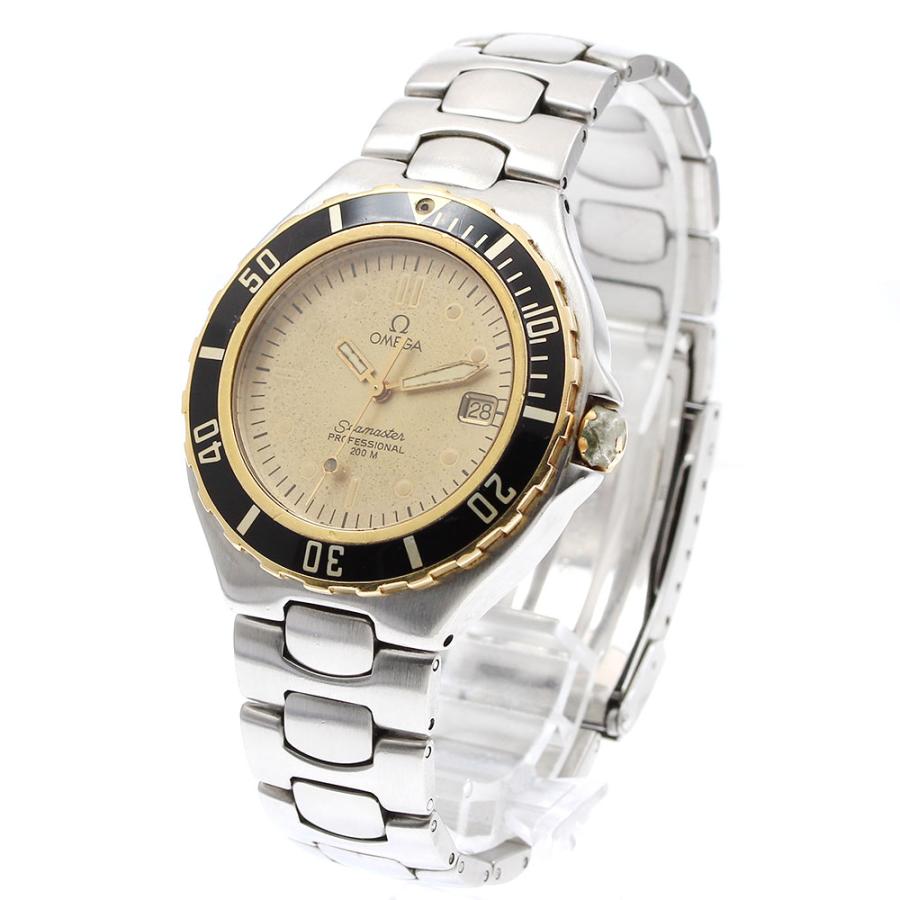 OMEGA オメガ シーマスター200 デイト YGベゼル クォーツ メンズ  