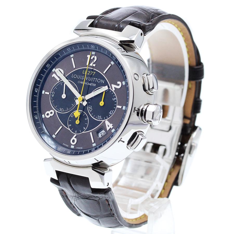 ルイ・ヴィトン LOUIS VUITTON Q1141 タンブール クロノグラフ エルプリメロ 自動巻き メンズ 美品 _830638 LOUIS VUITTON（ルイ・ヴィトン） LOUIS VUITTON Q1141 タンブール
