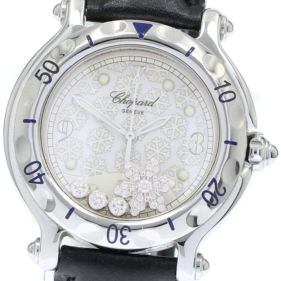 ショパール Chopard 27/8949 ハッピースポーツ スノーフレークダイヤ デイト クォーツ レディース _905781【ev10】 Chopard（ショパール） Chopard 27/8949 ハッピースポーツ
