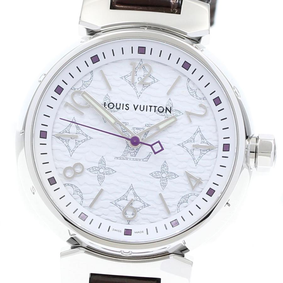 ルイヴィトン QA116 タンブール モノグラム クォーツ レディース腕時計