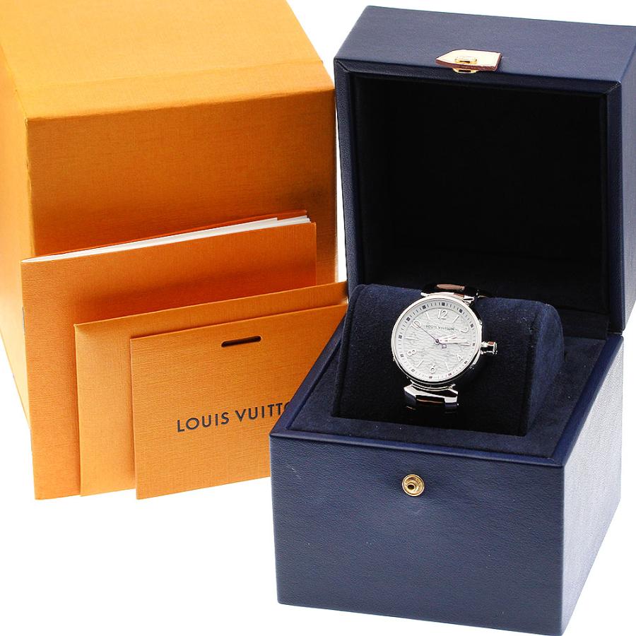 ルイヴィトン QA116 タンブール モノグラム クォーツ レディース腕時計