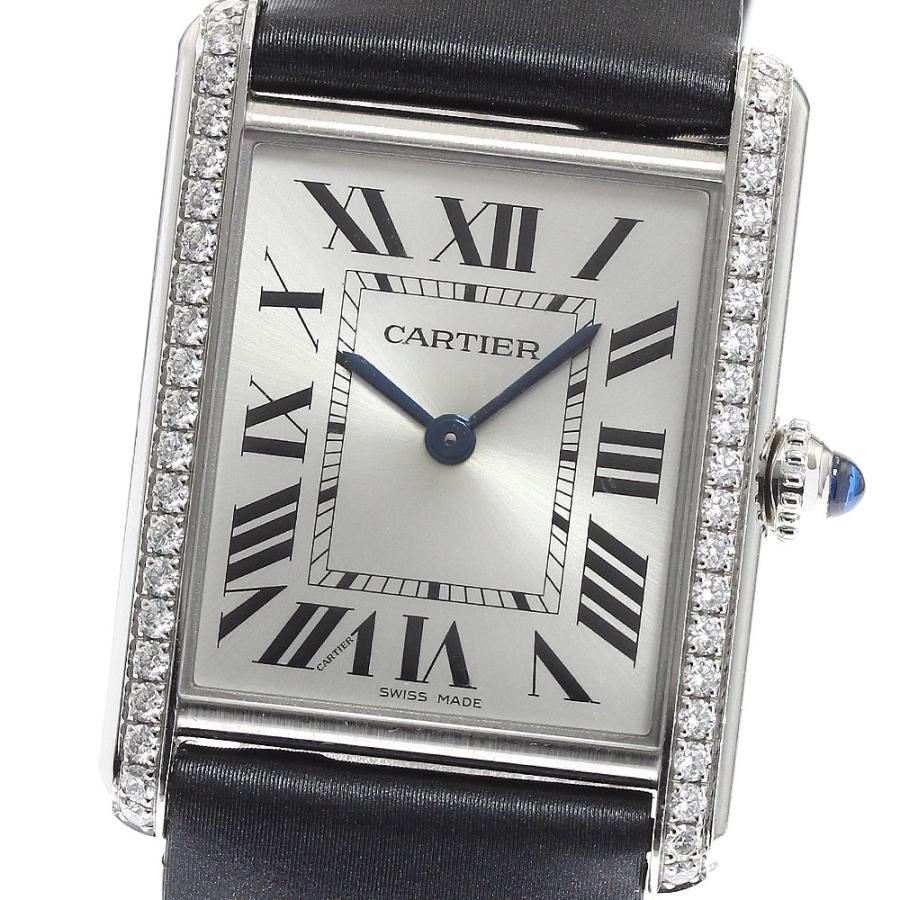 Cartier カルティエ CARTIER W4TA0017 タンクマストLM ダイヤベゼル  