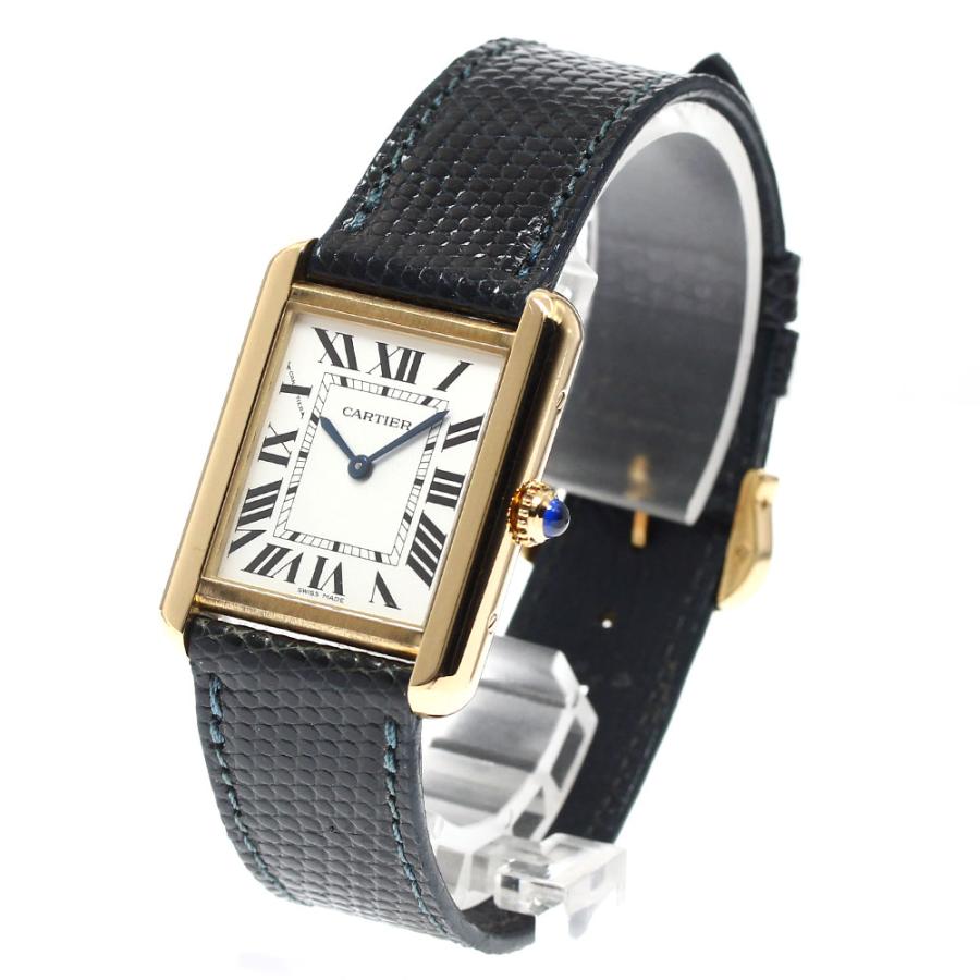 Cartier カルティエ CARTIER W1018755 タンクソロ SM K18YG レディース  