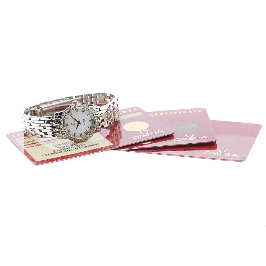 OMEGA オメガ 4375.71 デビル プレステージ ダイヤベゼル クォーツ  