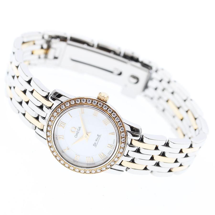 OMEGA オメガ 4375.71 デビル プレステージ ダイヤベゼル クォーツ  