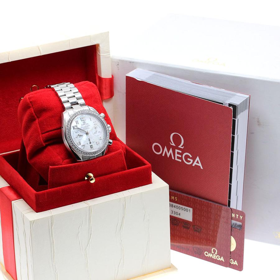 OMEGA オメガ スピードマスター・ダイヤベゼル 324.15.38.40.05.001 腕時計_x000D_
 ステンレススチール シェル 自動巻き シエル文字盤 メンズ【中古】431 OMEGA（オメガ） OMEGA 324.15.38.40.05.001 スピードマスター ダイヤ