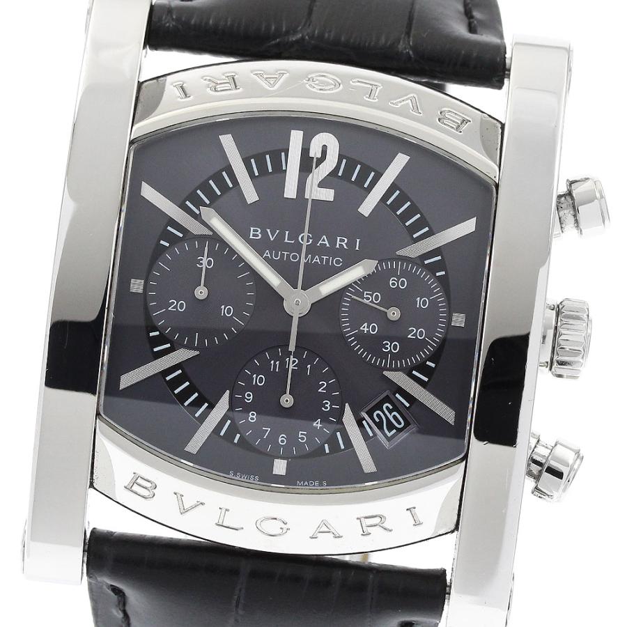 ブルガリ BVLGARI AA48SCH アショーマ クロノグラフ デイト 自動巻き メンズ 良品 _906918 BVLGARI（ブルガリ） BVLGARI AA48SCH アショーマ クロノグラフ デイト
