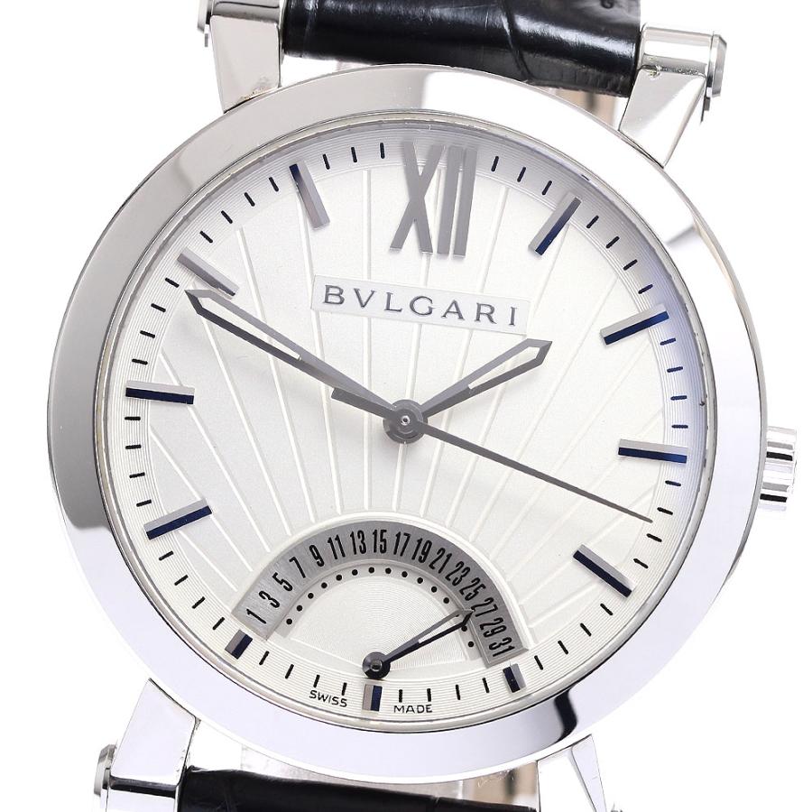 ブルガリ BVLGARI SB42SDR ソティリオ レトログラード 自動巻き メンズ 保証書付き_907075 BVLGARI（ブルガリ） BVLGARI SB42SDR ソティリオ レトログラード 自動