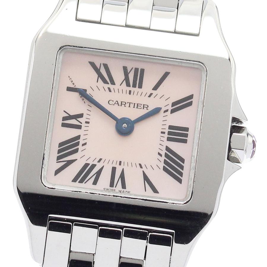 Cartier カルティエ CARTIER W25075Z5 サントスドゥモワゼルSM ピンク  