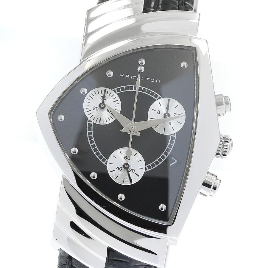 ハミルトン HAMILTON H244121 ベンチュラ デイト クロノグラフ クォーツ メンズ 箱・保証書付き_907641 HAMILTON（ハミルトン） HAMILTON H244121 ベンチュラ デイト クロノ