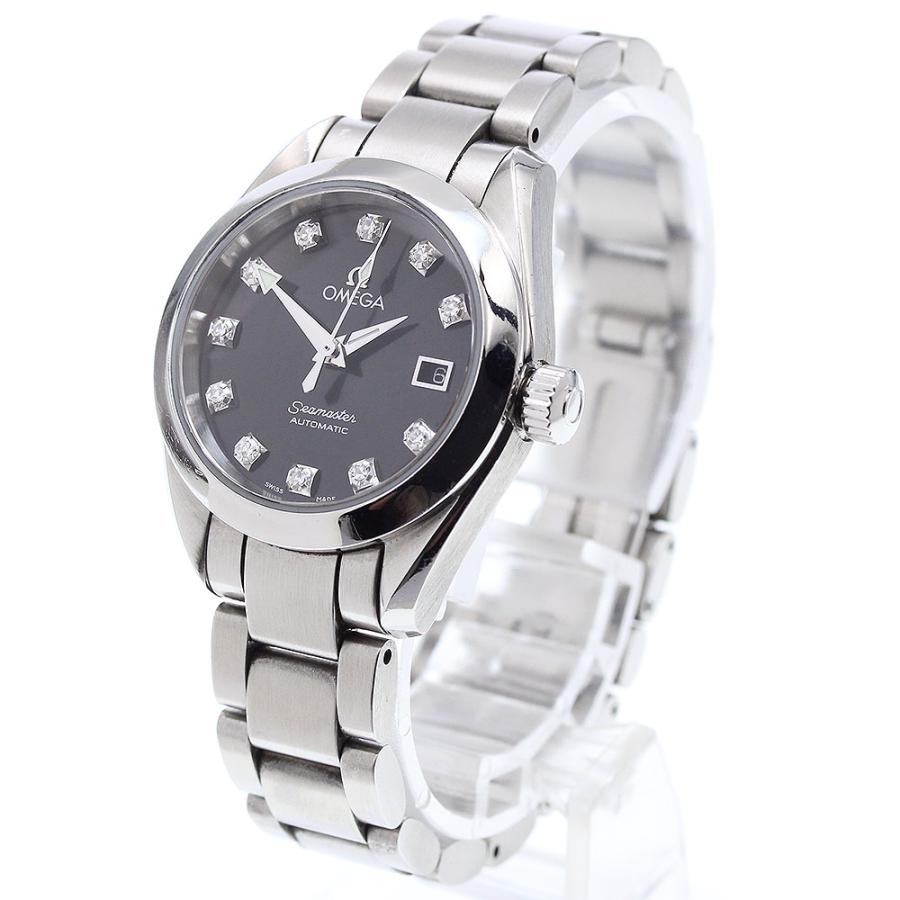 オメガ OMEGA 2563.55 シーマスター アクアテラ デイト 11Pダイヤ 自動巻き レディース _908398 OMEGA（オメガ） OMEGA 2563.55 シーマスター アクアテラ デイト 11P