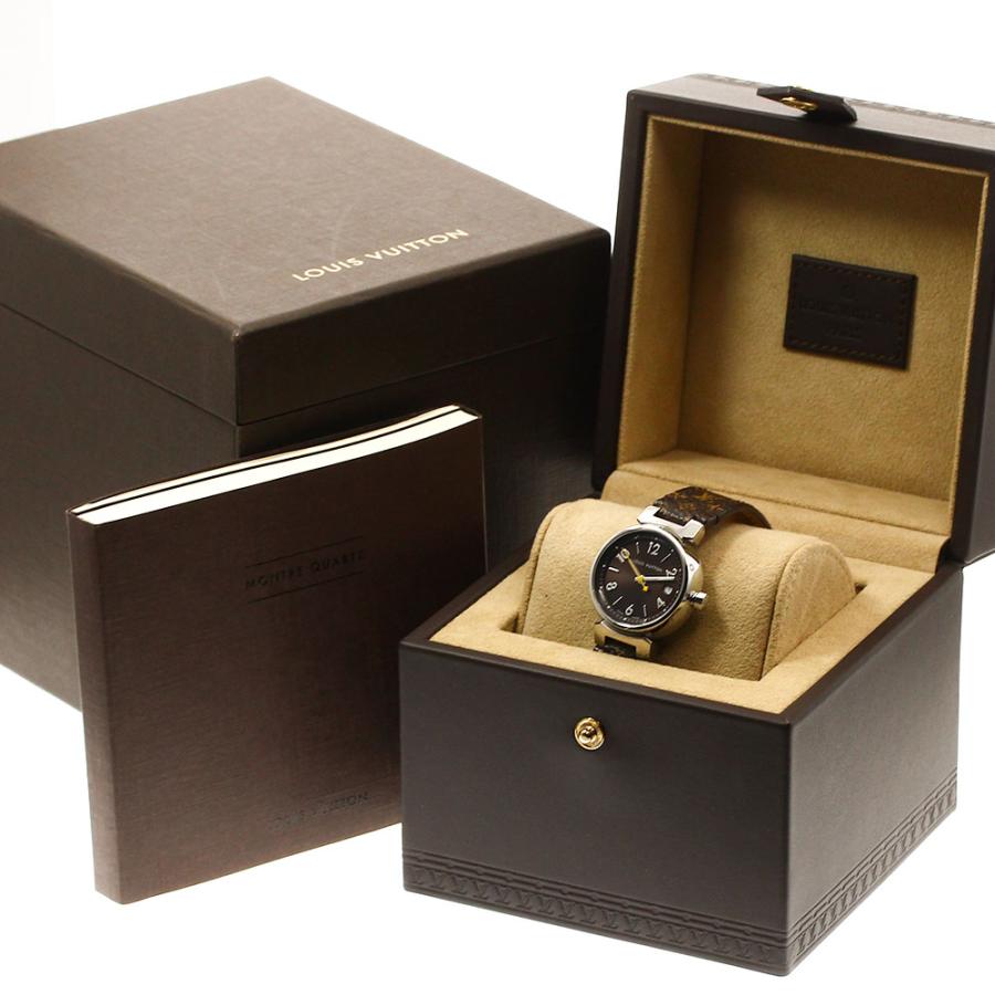 LOUIS VUITTON ルイ・ヴィトン Q1211 タンブール デイト クォーツ  
