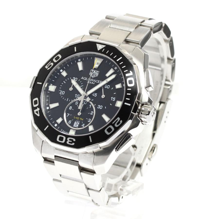 タグホイヤー TAG HEUER CAY111A アクアレーサー デイト クロノグラフ クォーツ メンズ 良品 保証書付き_909126の画像