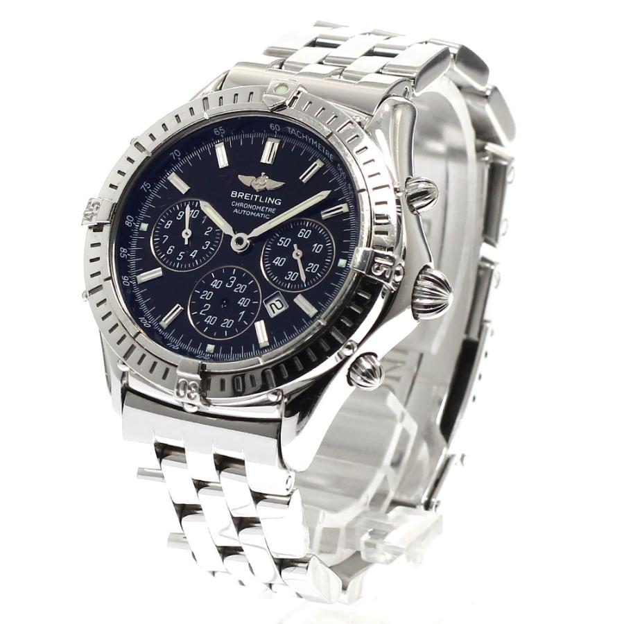 訳あり ブライトリング BREITLING A35312 シャドウ フライバック クロノグラフ 自動巻き メンズ _910051の画像