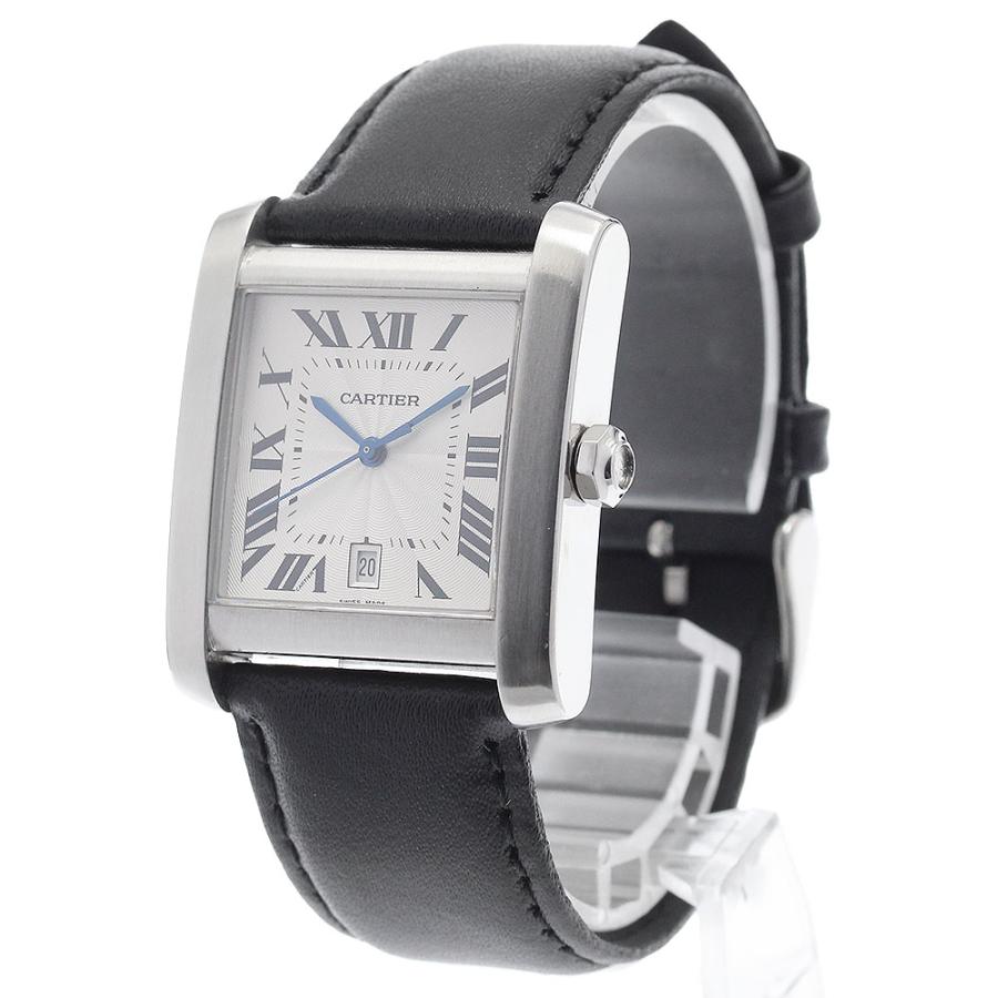 訳あり カルティエ CARTIER W5101755 タンクフランセーズXXL デイト 自動巻き メンズ 保証書付き_910147 Cartier（カルティエ） 訳あり CARTIER W5101755 タンクフランセーズ