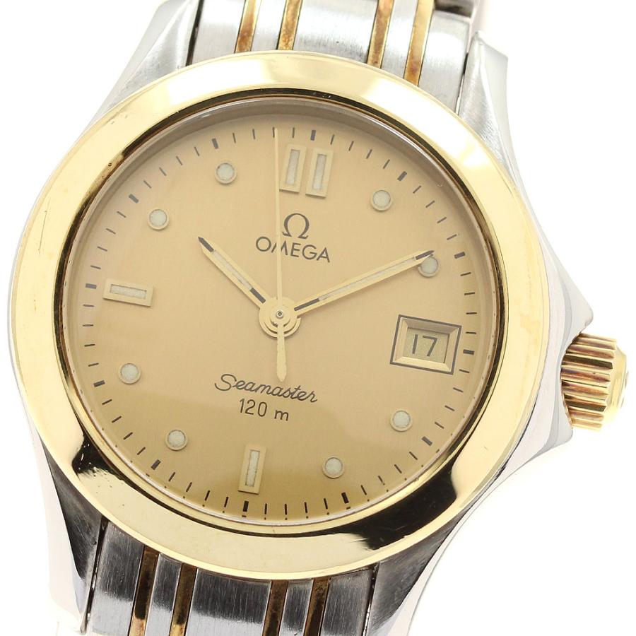OMEGA（オメガ） シーマスター120 YGコンビ デイト クォーツ