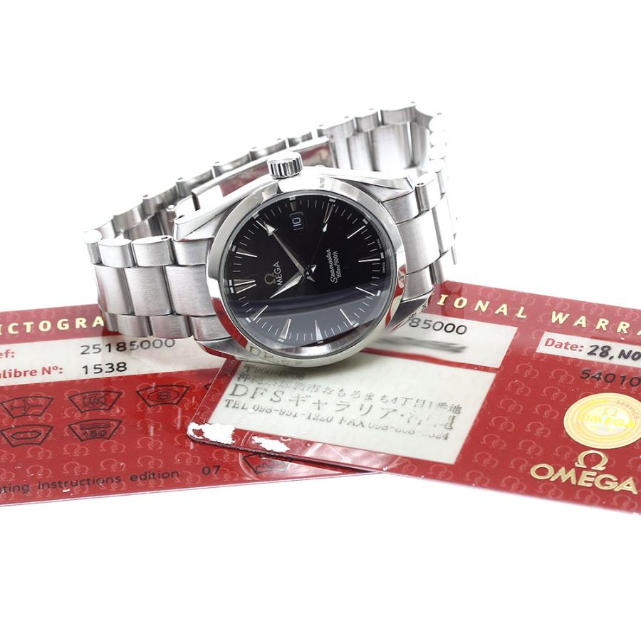 オメガ　シーマスターアクアテラ2518.50 オメガ シーマスター アクアテラ クォーツ 2518.50 ブラック