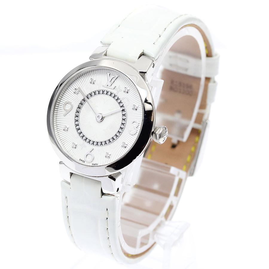 LOUIS VUITTON ルイ・ヴィトン Q12MG タンブール スリム 8Pダイヤ  