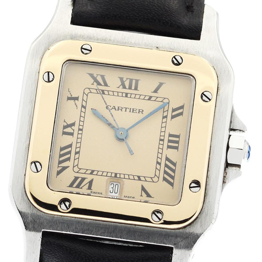 Cartier（カルティエ） サントスガルベLM デイト クォーツ メンズ