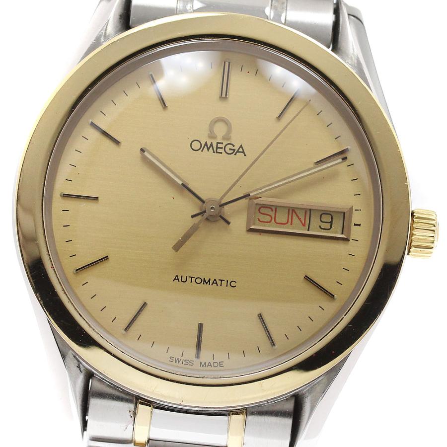 ベルト訳あり オメガ OMEGA 5120.10 クラシック YGベゼル 自動巻き メンズ 保証書付き_910643 OMEGA（オメガ） ベルト訳あり OMEGA 5120.10 クラシック YGベゼル