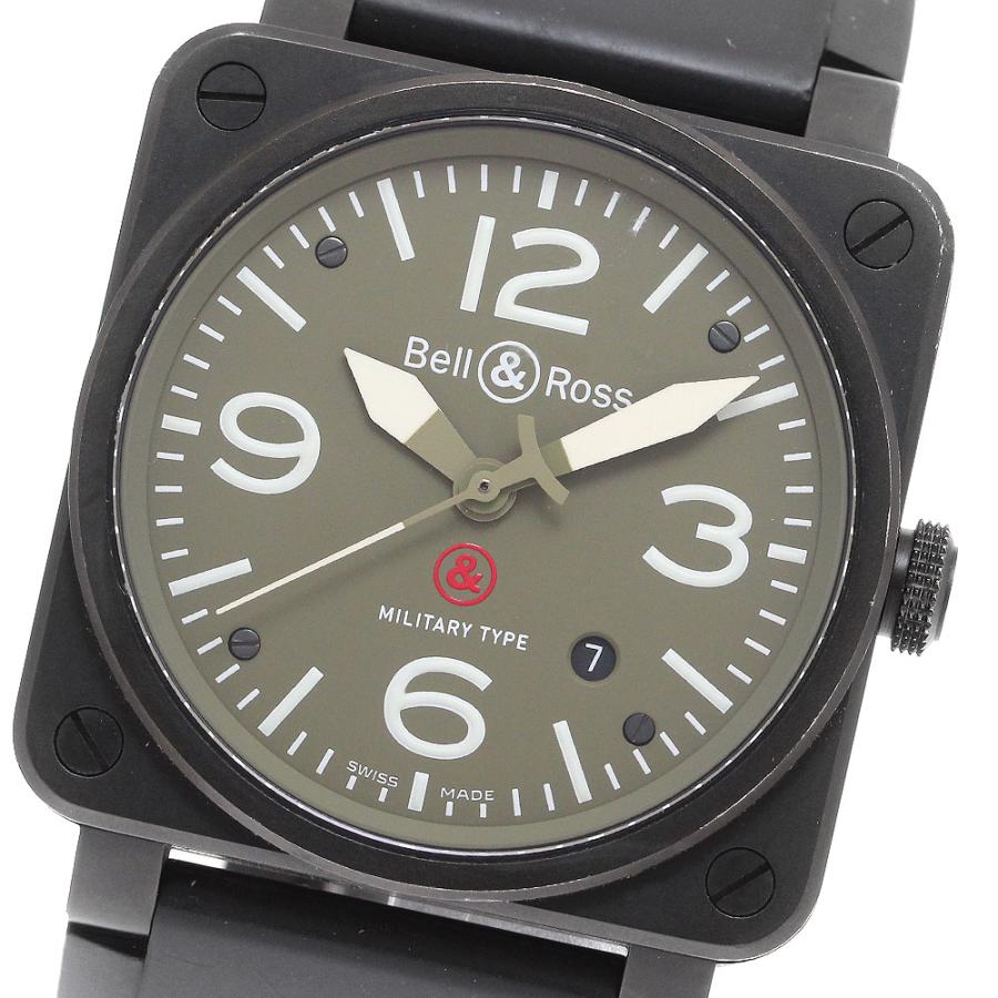 ベル＆ロス Bell＆Ross BR03-92 ミリタリー デイト 自動巻き メンズ _910735 ベル&ロス Bell＆Ross BR03-92 ミリタリー デイト 自動巻き メンズ