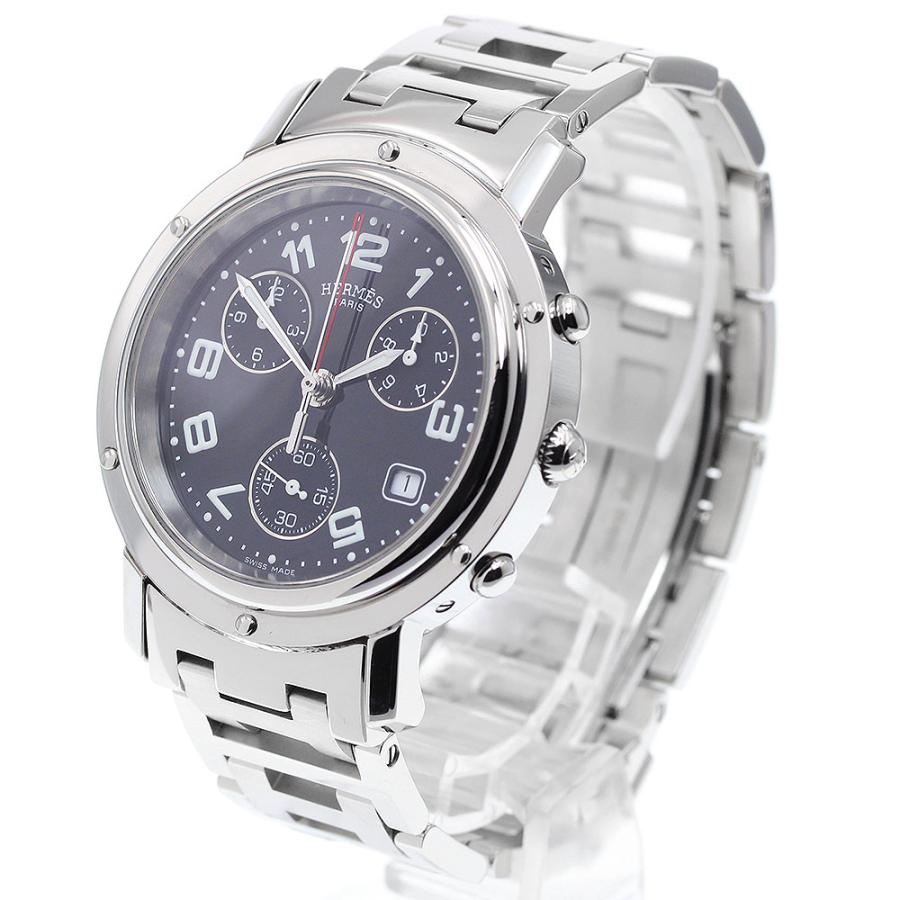 n*r様 エルメス クリッパークロノ CL1.910 メンズ クォーツ デイト HERMES エルメス CL1.910 クリッパークロノ デイト クォーツ