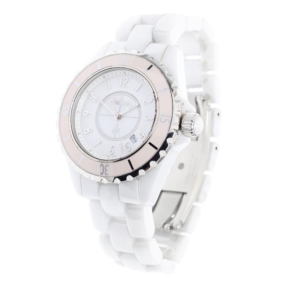 CHANEL（シャネル） CHANEL H4467 J12 ソフトピンク 白セラミック 世界限定1200本 クォーツ レディース 保証書付き ...