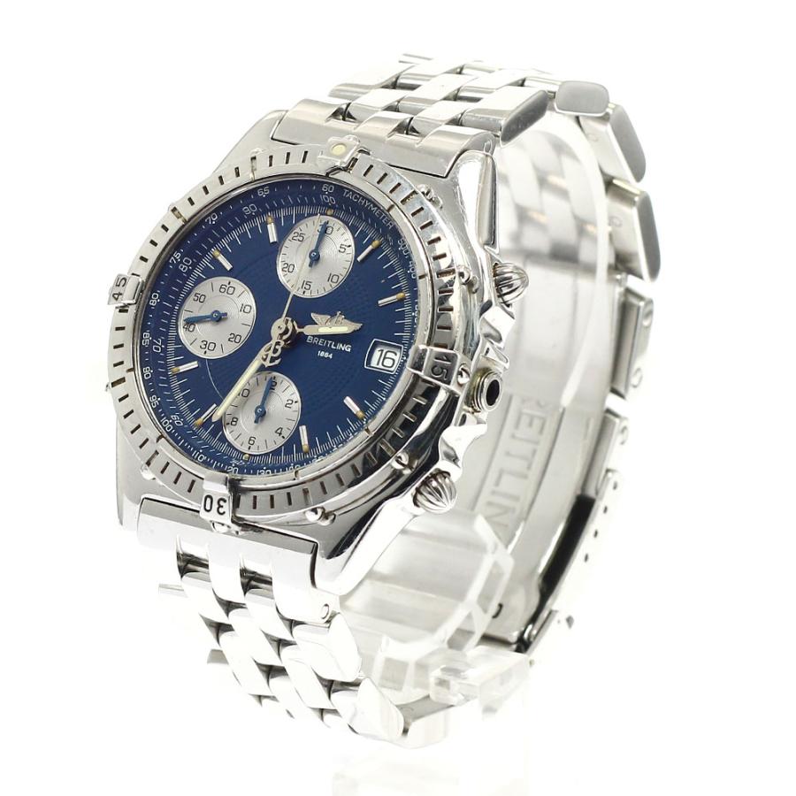 訳あり ブライトリング BREITLING A13050.1 クロノマット クロノグラフ 自動巻き メンズ 保証書付き_912786の画像