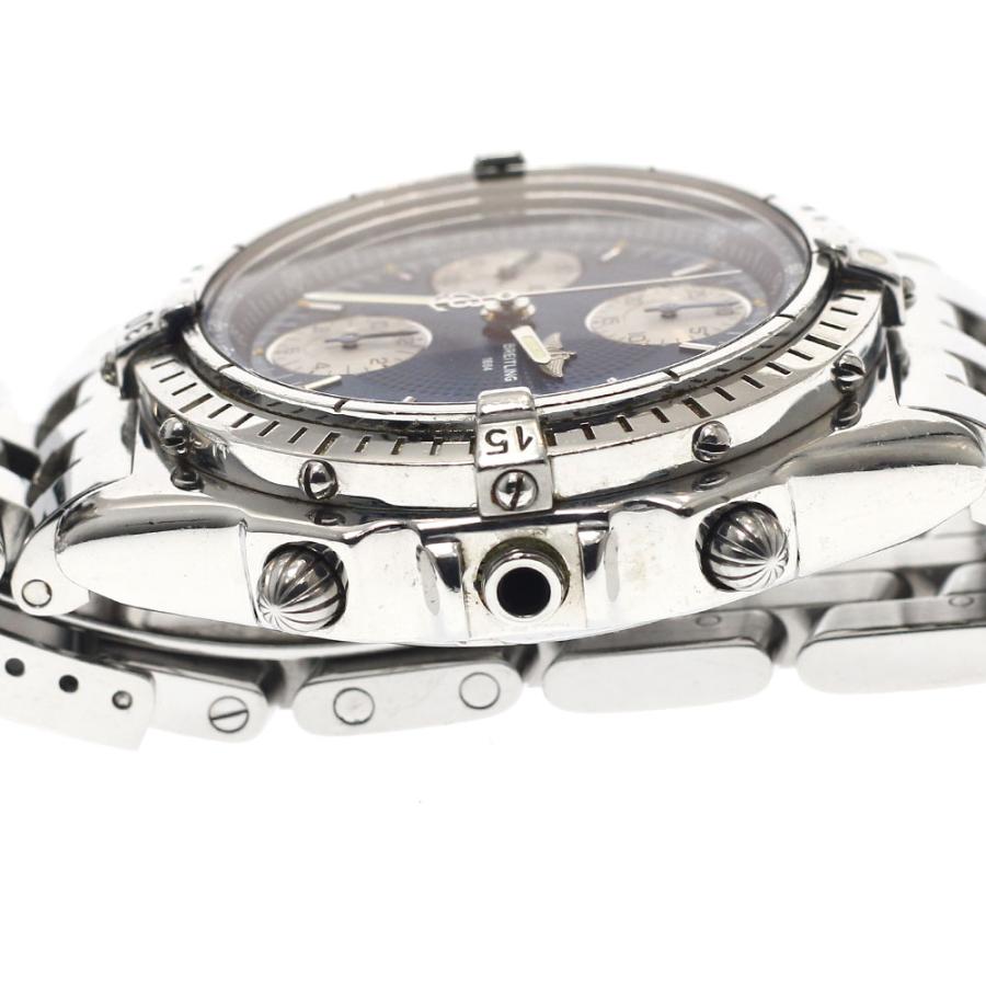 訳あり ブライトリング BREITLING A13050.1 クロノマット クロノグラフ 自動巻き メンズ 保証書付き_912786の画像